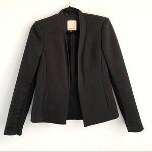 Rebecca Taylor Black Textured Blazer / Suit Jacket